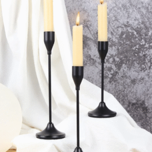 3-Piece European Metal Candle Holders